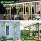 ☀️Solar-Efeu-Lichterkette mit künstlichen Blättern – wasserdicht, 8 Beleuchtungsmodi & flexibel – perfekt für Garten, Balkon & Wanddekoration 🌿💡